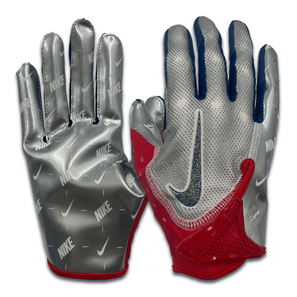 All red nike football gloves clearance